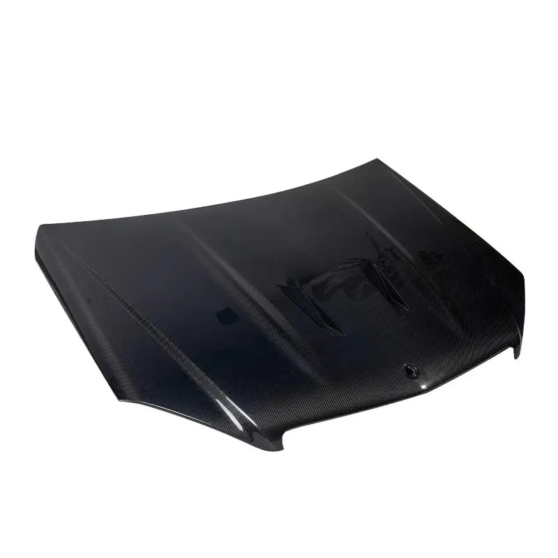 W204 C63 Engine Hood Single-Sided Carbon Fiber New Condition Black Screw-On Retrofit/Upgrade Option for Early